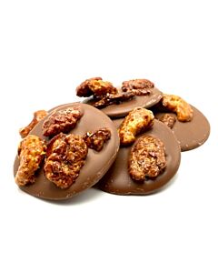 Chocolade flikken met gekarameliseerde noten