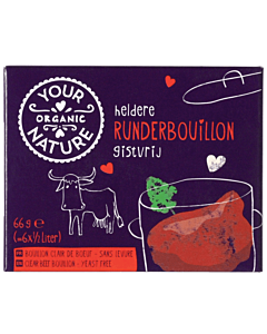 Runderbouillonblokjes gistvrij Your Organic Nature