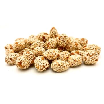 Gekarameliseerde pinda's met sesam