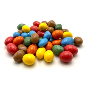 Gekleurde chocolade pinda's