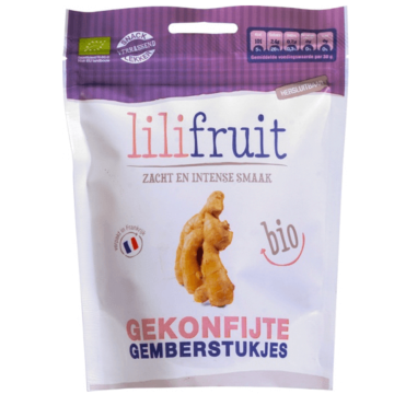 Gekonfijte gemberstukjes Lilifruit