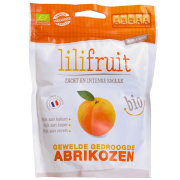 Gewelde abrikozen Lilifruit