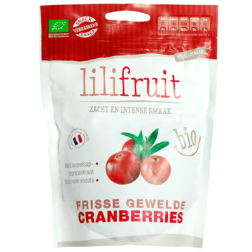 Gewelde cranberries Lilifruit