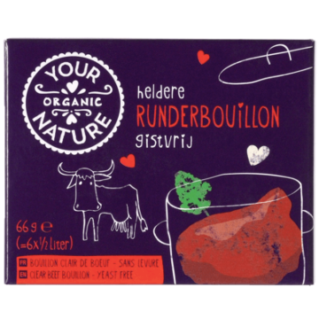 Runderbouillonblokjes gistvrij Your Organic Nature