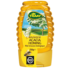 Acaciahoning knijpfles De Traay 250 gram